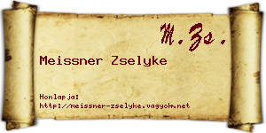 Meissner Zselyke névjegykártya